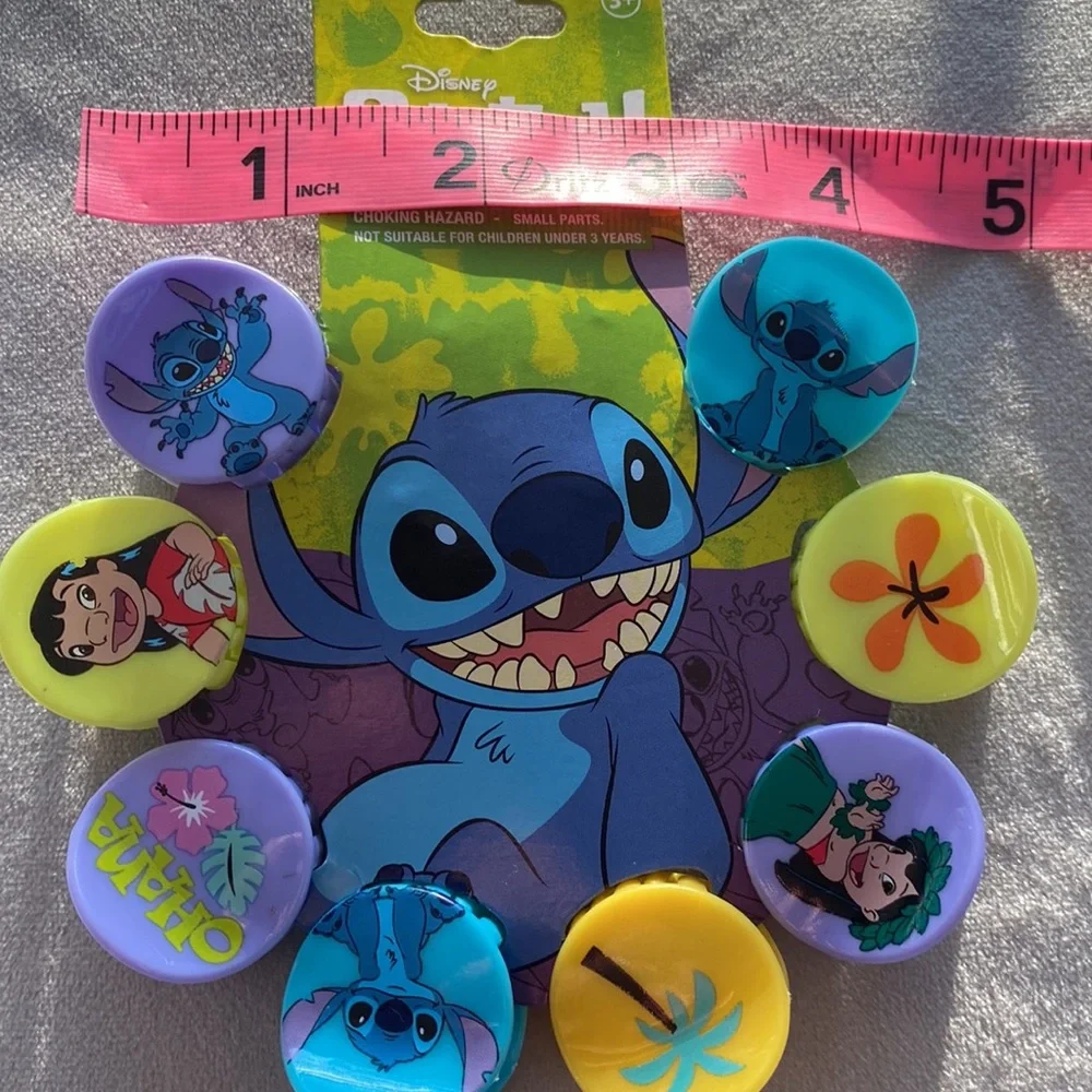 Disney Hair Clips Lilo & Stitch Ohana Small ponytail accessories 8 clips